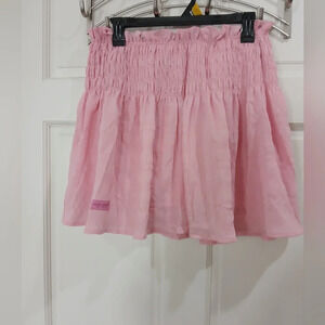 Simply Southern pink shirred skirt skort Size Large
